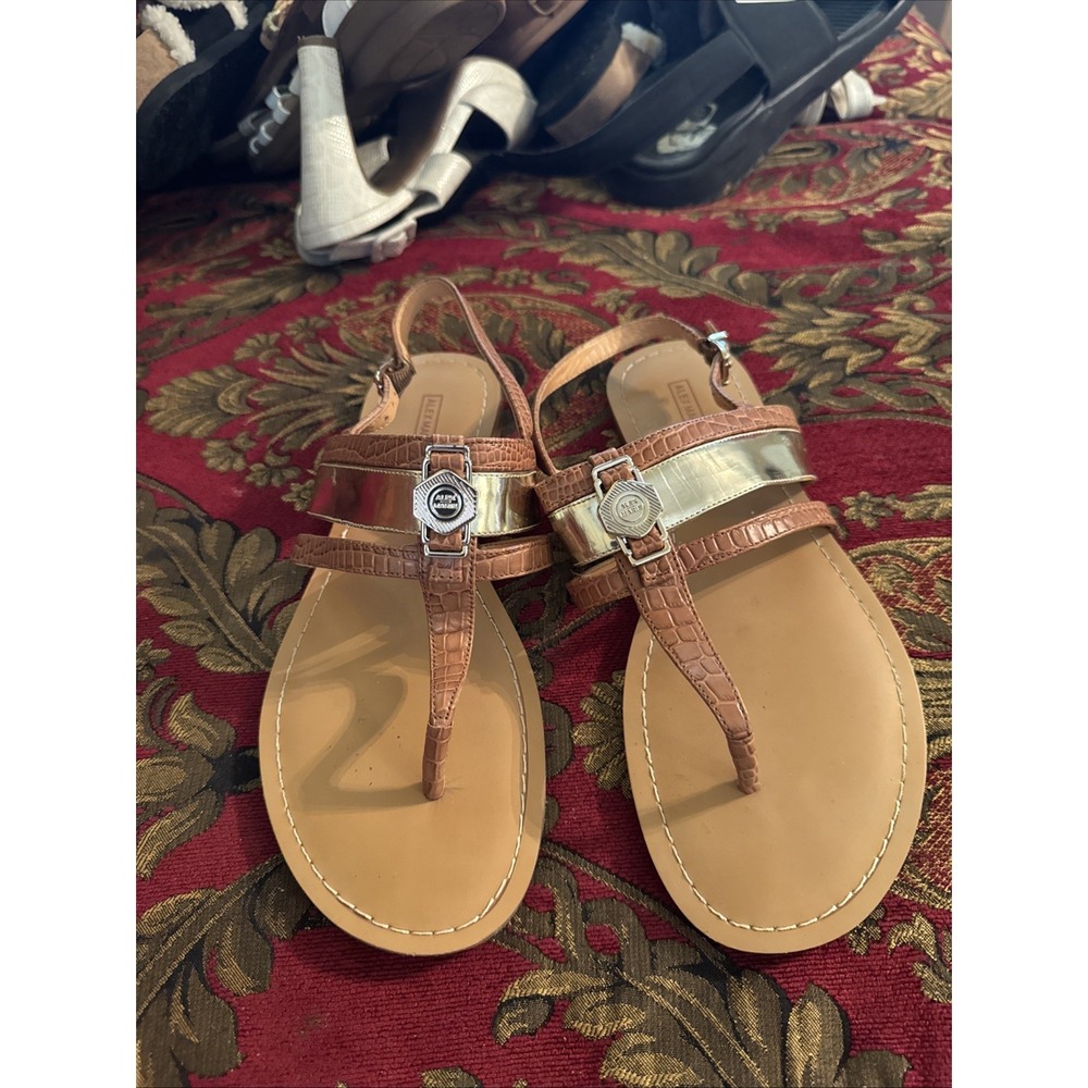 Alex Marie Sandals Women's Leather Shoes Size 9 Medallion